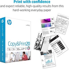 HP Printer Paper | 8.5 x 11 Paper | Copy &Print 20 lb | 1 Ream Case – 500 Sheets