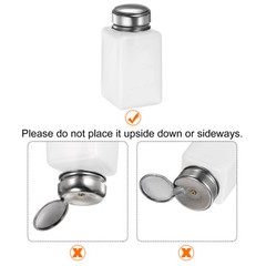 3pcs Solvent Alcohol Dispensers 180ml Push Down Liquid Dispenser Pump White