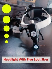 5% off Dental Surgical Headlight ENT LED 10 Watt Rechargeable with 5 spot sizes
