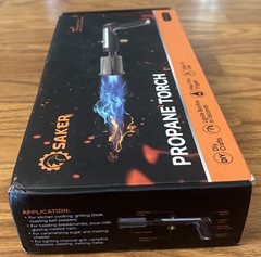 Saker MT920 Propane Torch w Max Fire Trigger 1-Touch Start Safety Lock Adj Flame
