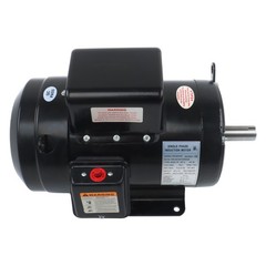 TEFC 5HP Single Phase Motor 1800 RPM 184T Farm Duty 208/230V 4-Pole 60Hz