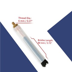 M6 Weld Cleaning Brush Thread 6mm Carbon Fiber Polish Weld Brush For Tig Mig