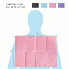 500pcs(4 Bags) 13″x18″ Pink Disposable Dental Bibs,Waterproof Resistant Napkin