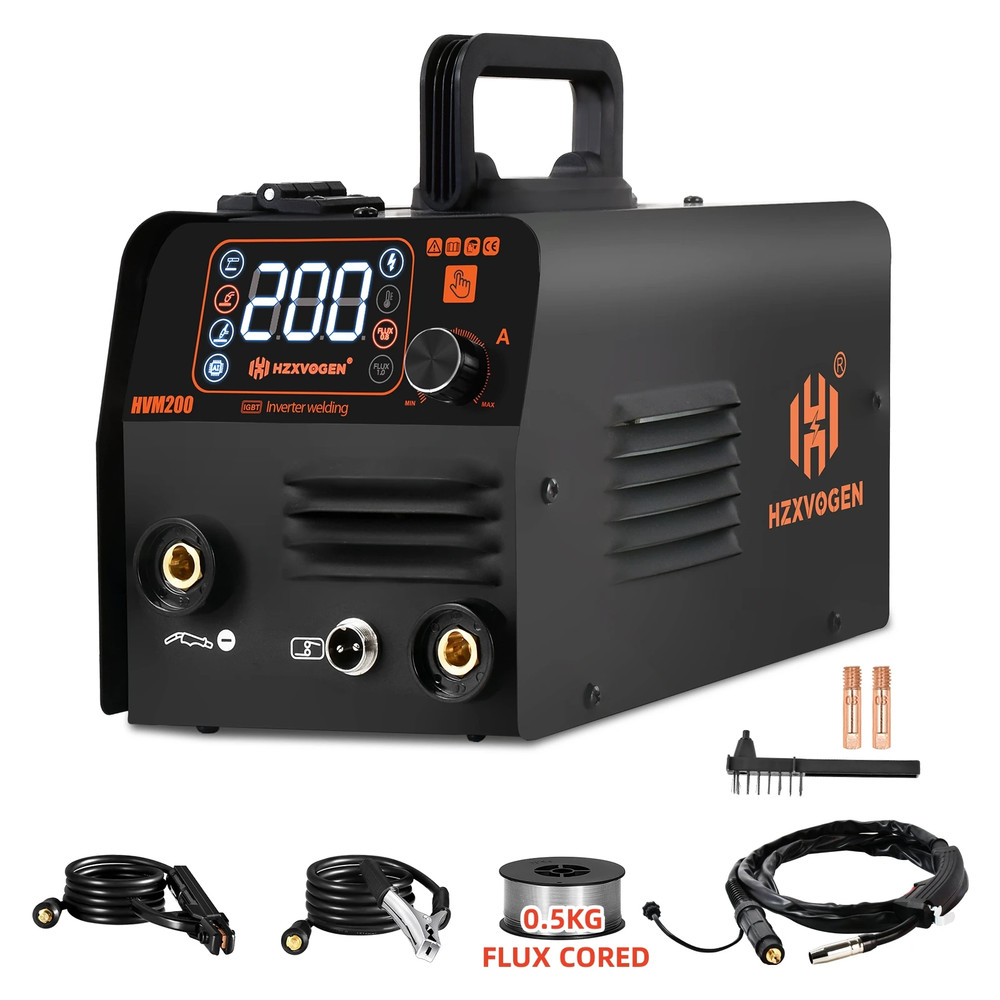 3 In1 MIG/TIG/MMA Semi-Automatic Welding Machine HVM200 Inverter Welder Synergy