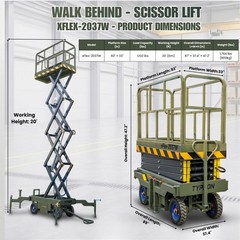TYPHON xFlex-2037W Walk-Behind Scissor Lift 1102 lbs load capacity Electric 110V