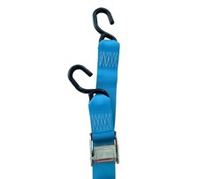 2 Pack 2″x6′ Cam Buckle Tie Down Strap w/S Hook for Motorcycle Boat Trailer Bike