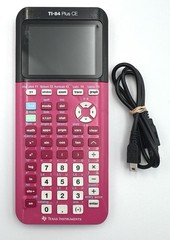 Texas Instruments TI-84 Plus CE Color Graphing Calculator Pink w/ USB – No Cover