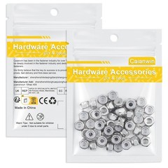 50Pc Stainless Steel Hex Lock Nuts 5/16″-18 – Nylon Insert for Secure Fastening