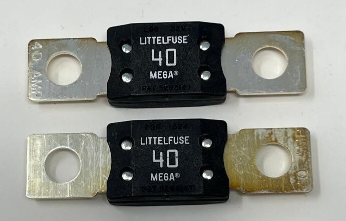 Littelfuse 0298040 MEGA Bolt-Down Fuse 40A Time Delay 32V 298 Series – PKG 2