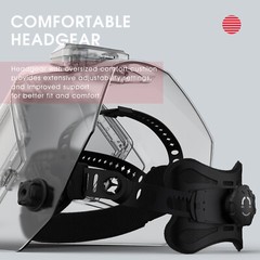 Large View True Color Auto Darkening Welding Helmet, Panoramic View Welder Mask