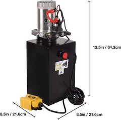 15 Quart Hydraulic Pump DC 12V Single Acting Dump Trailer Lifting Power Unit