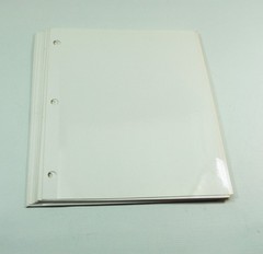 3-Ring Photo Binder Brocade Tapestry Fabric Covered w/ 25 Self Adhesive Vtg