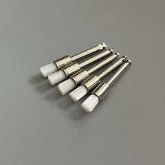100 Pcs Dental Disposable White Nylon Polishing Flat Latch Polisher Prophy Brush