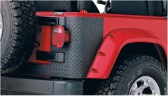 Bushwacker Trail Armor Rear Corner Covers | 2-Piece Set, Black, Textured Finish