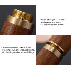 3 Pack Wood Toothpick Holder Portable Mini Pocket Tooth Dark & Light Brown