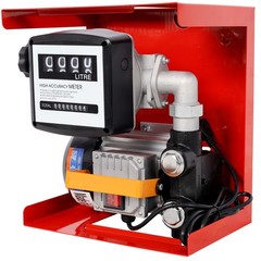 110V Diesel Fuel Transfer Pump Kit 60L/min 13ft Hose w/ Flow Meter