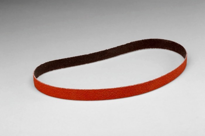 (qty 12)3M Cubitron 947A Sanding Belt 94704 – 1/2 in x 18 in – Ceramic – 80 grit