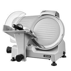 VEVOR Commercial Meat Slicer Electric Cutter 300W 10″ Carbon Steel Blade
