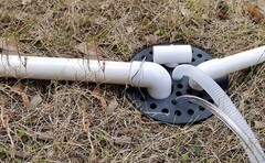 6-1/2 inch Drain Cover with Integrated Ports, Floor Drain with Removable Roun…