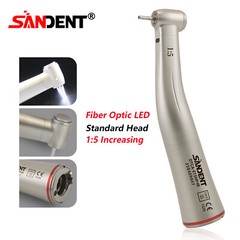 SANDENT Dental Electric Handpiece 1:5 Fiber Optic Contra Angle Standard E Type