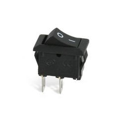 On/Off Switch 12V DC Black Rocker Flip Rectangle 1/2″ x 3/4″ Universal 2-Pin I/O