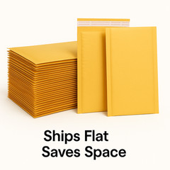 1000 Kraft Bubble Mailers 4×8 Padded Envelopes Bulk Shipping Supplies USA