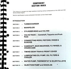 International DT-466B Engine for 412 412B 433B 444B Payscraper Service Manual