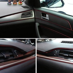 Decoration Car Interior Exterior Styling 5M Red Molding Strip Gap Trim Edge