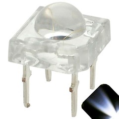10 x LED 5mm Dome Superflux Cool Clear White Piranha LEDs Car Lights Super Flux