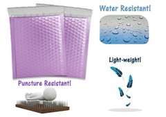 NEW Frosted Lilac Matte Metallic Bubble Mailers, Padded Shipping Envelopes Combo