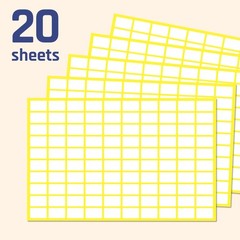 0.5″ x 0.3″, 2000 Pack – Small Price Stickers, White Pricing 2000 Pack,