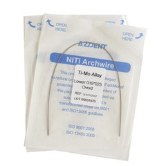 AZDENT Dental Orthodontic TMA Molybdenum Beta Titanium Alloy Arch Wire All Size