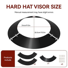 Hard Hat Sun Shade Compatible with AFP Full Brim Hard Hats, Hardhat Sun Shield