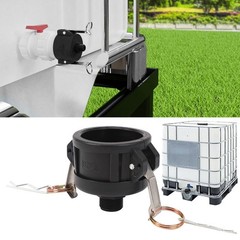 3/4″ Garden Hose 275 330 Gallon IBC Tote Water Tank Drain Adapter 2″ Cam Lock