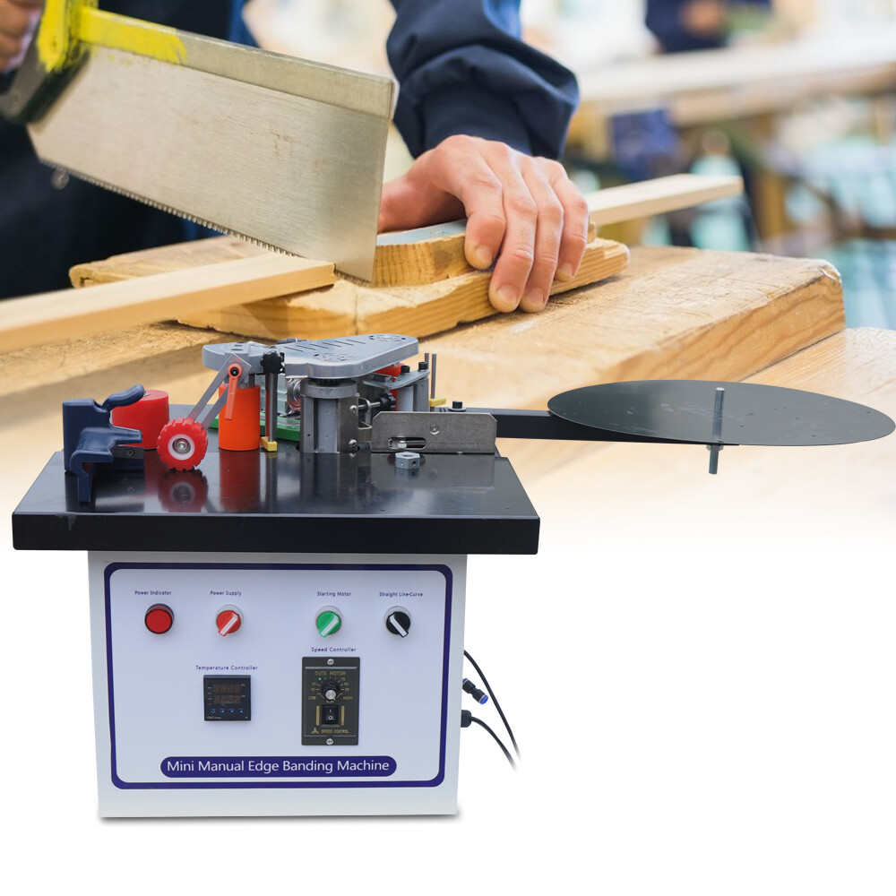 1200W Portable Edge Bander Machine 110V Double-Sided Gluing Wood Banding Machine