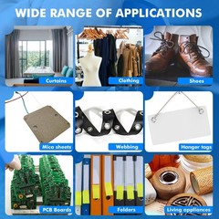 Heavy Duty Hand Press Grommet Machine Kit Eyelet Punch Tool for Banner Curtain