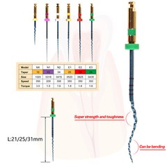 Dental Endo Endodontic Engine Rotary Files Root Canal NiTi Files 25mm 21mm 31mm
