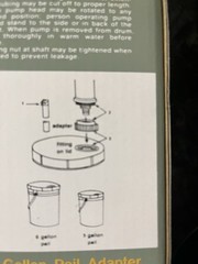 Impact 8-oz. Drum Pump model 2202 Pail Pump Fits 5, 15, 35, 55 Gallon 3/4” -2”