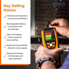 Elitech HLD-200+ Refrigeran Leak Detector Halogen Leak Detector Freon Checker