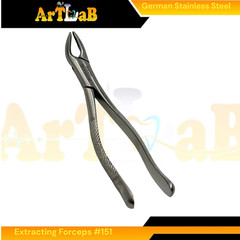 Set of 3 Dental Extraction Forceps Universal, Upper & Lower, #23,#150,#151