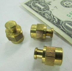 Lot 10 Solid Brass #10-32 Female Test Point Turret Post Alligator Clip Connector