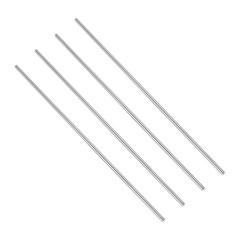 4 pcs 3.5mm Dia 204mm Length GR5 Metal Solid TC4 Titanium Round Bar[0.14 x 8IN]