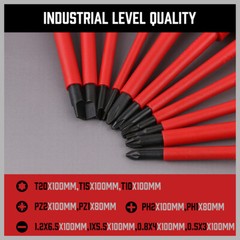 13PC 1000V Magnetic Insulated Electrician Screwdriver Set VDE-GS DIY Tool Kit