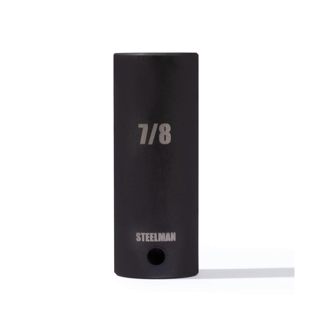 STEELMAN 1/2 in. Drive x 7/8 in. Deep Thin Wall 6-Point Impact Socket, 79406