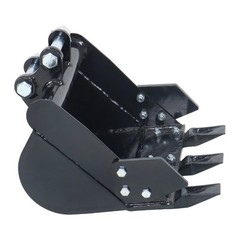 For 0.8-1.8 Ton Mini Excavator 400mm Trenching Bucket Attachment With Teeth US