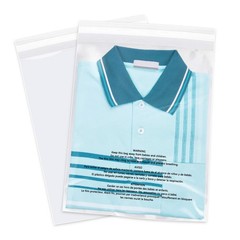WEPOLY 9×12″ Clear Self Seal Poly Bags 1000 Count for Clothing Packaging