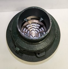 3″ NO-HUB FLOOR DRAIN WHIT 5″ ADJUSTABLE NIKALOY STRAINER WHIT 1/2″ TRAP PRIMER
