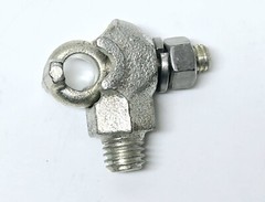 Five NSI HTGE-2/0TN Basket Ground Clamp, 8 SOL to 2/0 STR, Hex, Tin Plated 2-Way