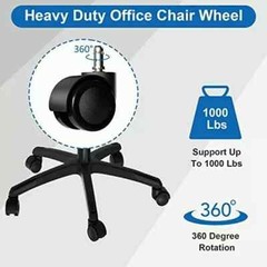 Office Chair Wheels Replacement 5 Pcs 2 Inch Office Chair Casters Heavy Duty
