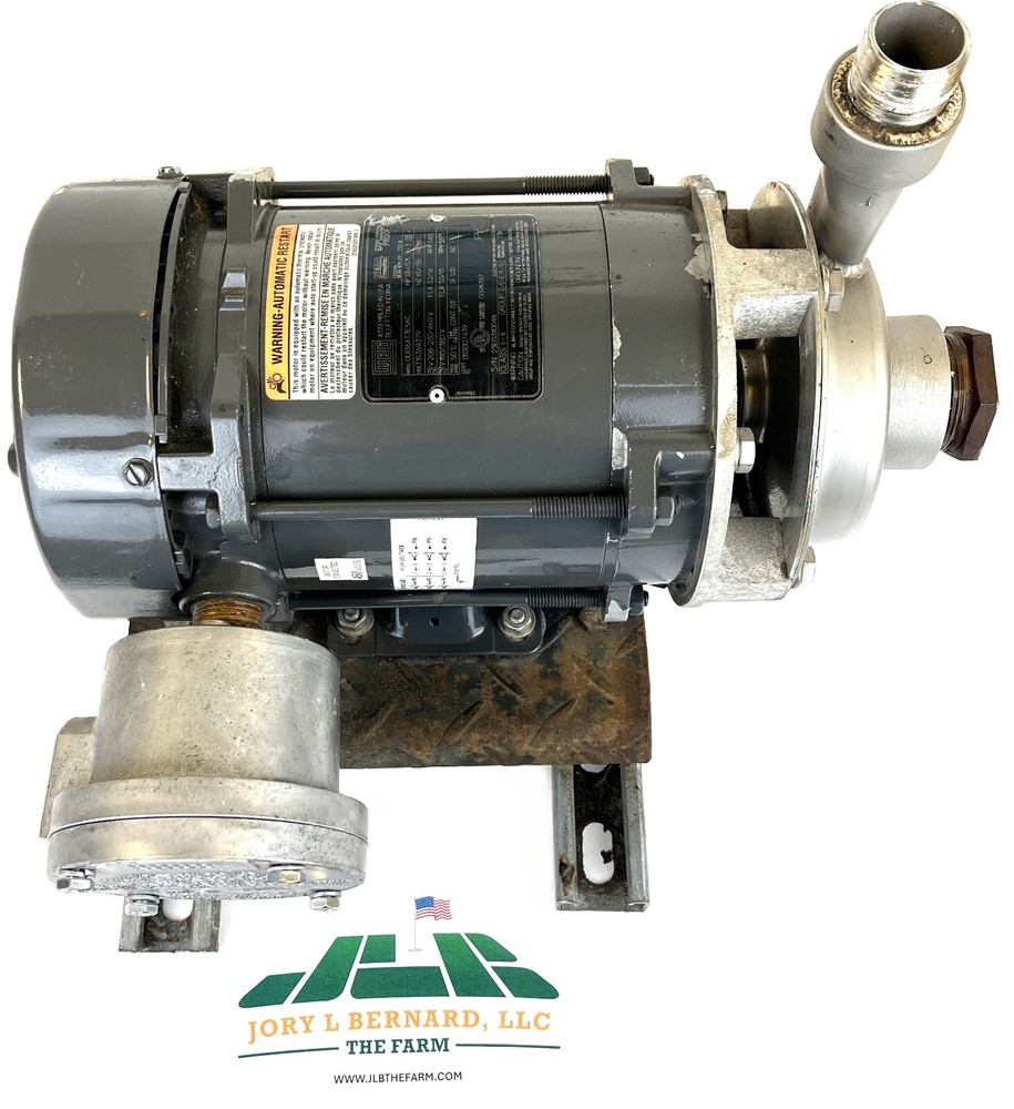 WEG, ELECTRIC MOTOR, 00136XT3E56C, 1 HP 3450/2875 RPM EXPLOSION PROOF CLEAN USED